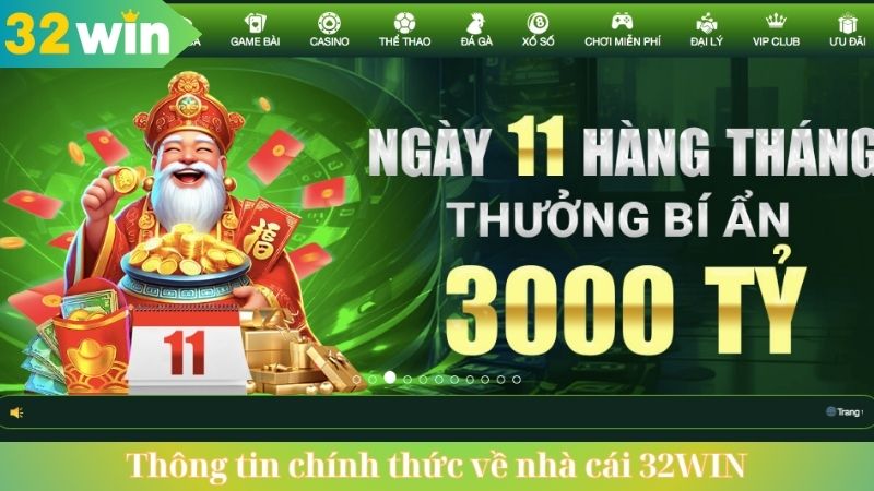 Thông tin chính thức về nhà cái 32WIN